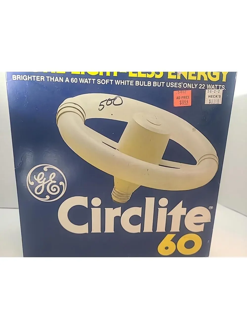 GE Circlite 60 Vintage Light Bulb. Made In USA! New Sealed In Box NOS Rare!
